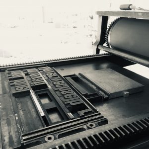 alte Buckdruckpresse